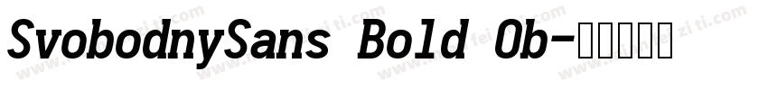 SvobodnySans Bold Ob字体转换